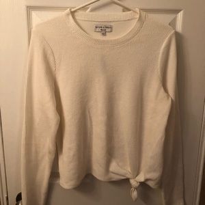 Madewell Knotted Crewneck Ribbed Long-Sleeve Tee